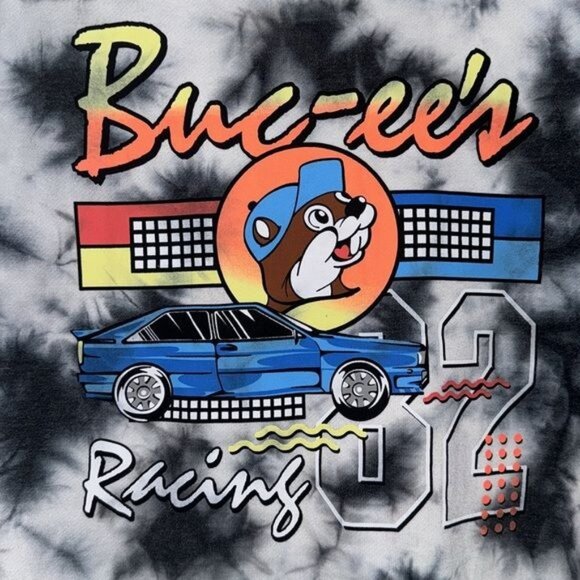 Bucees Racing Tie Dye Graphic Sweatshirt  Size S NWOT - Picture 3 of 5